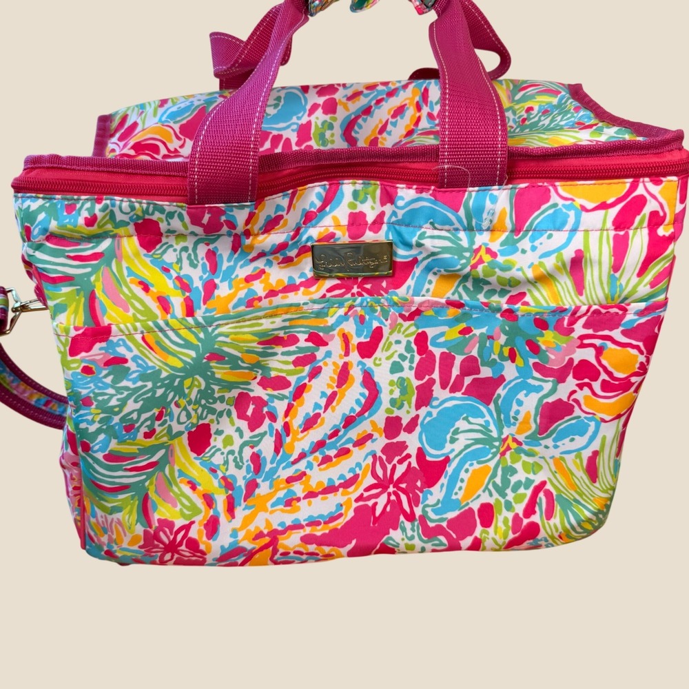 Lilly Pulitzer Insulated Cooler‎ Bag Beach Vacation Tropical Floral Summer Large